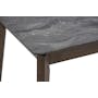 Finna Extendable Dining Table 1.6m-2m in Grey Marble (Smart Top™) with 4 Averie Dining Chairs in Dolphin Grey - 19