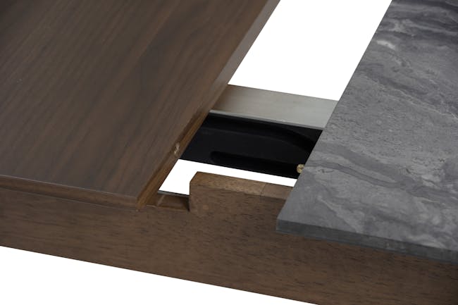Finna Extendable Dining Table 1.6m-2m - Cocoa, Grey Marble (Smart Top™) - 15