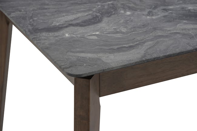 Finna Extendable Dining Table 1.6m-2m - Cocoa, Grey Marble (Smart Top™) - 18