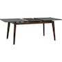 Finna Extendable Dining Table 1.6m-2m - Cocoa, Grey Marble (Smart Top™) - 6