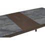 Finna Extendable Dining Table 1.6m-2m - Cocoa, Grey Marble (Smart Top™) - 11