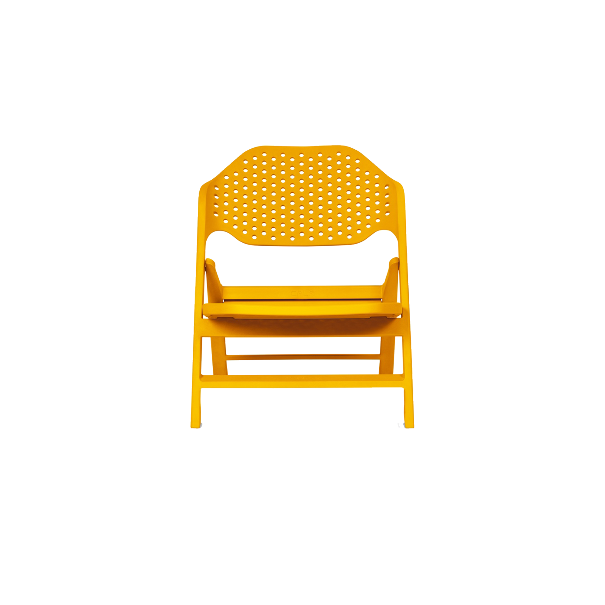 Cala Foldable Outdoor Lounge Chair - Yolk Yellow