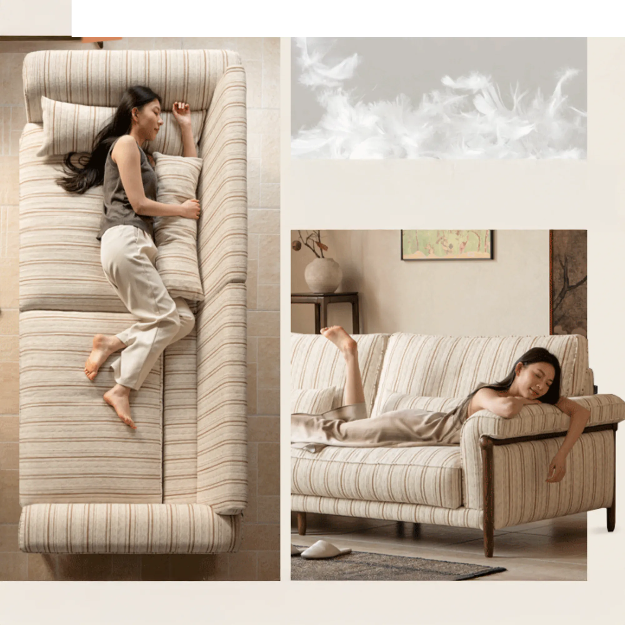 Tolando 3 Seater Sofa - Retro Stripe - 16