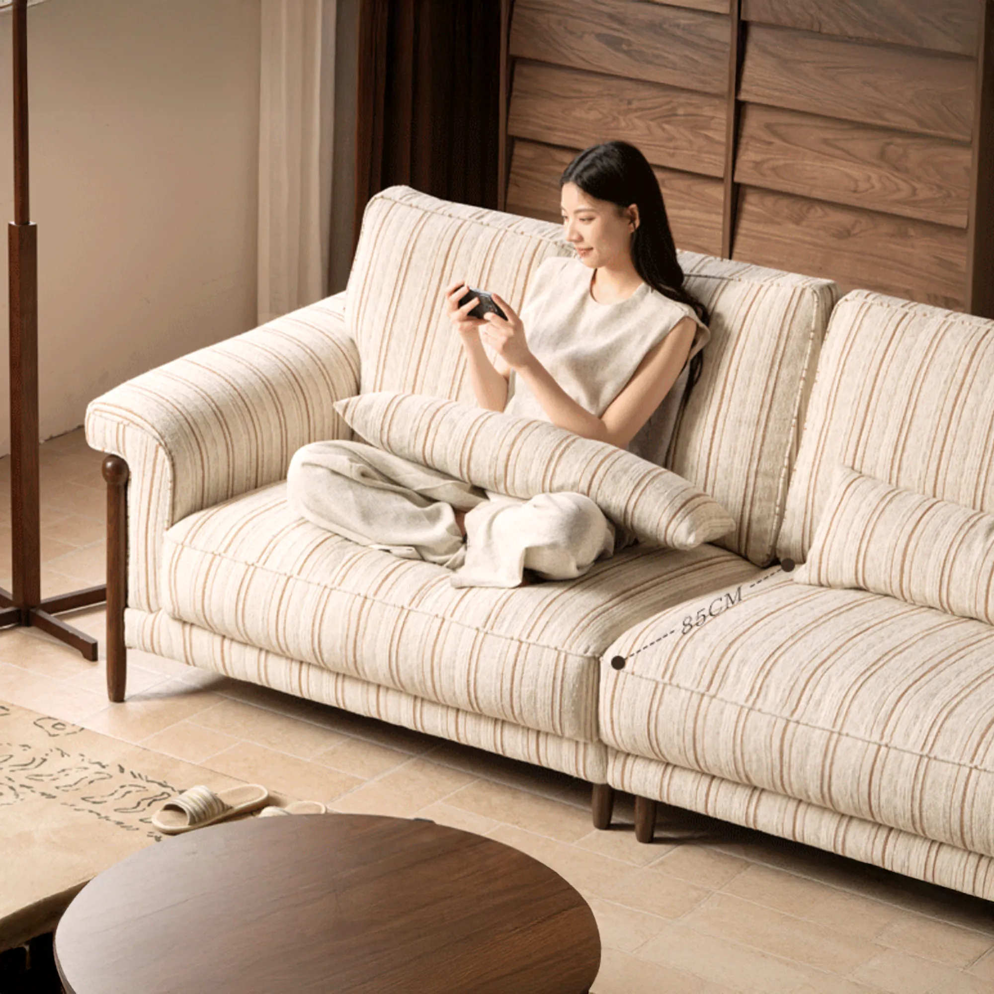 Tolando 3 Seater Sofa - Retro Stripe - 7