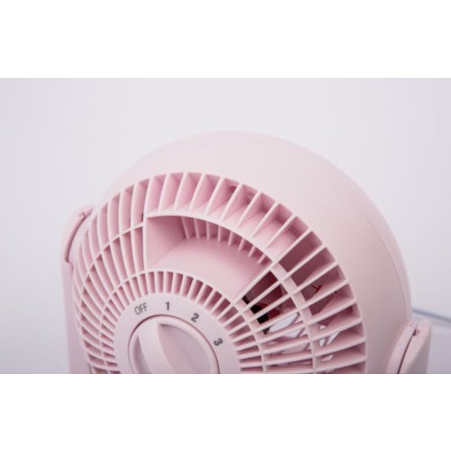 IRIS Ohyama PCF-HE15 Fixed Type Compact Circulator Fan - Pink - 3