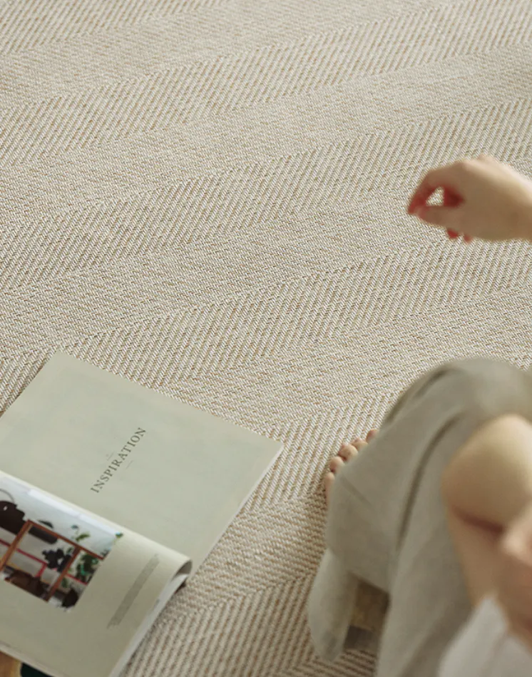 Harris Woven Rug (2 Sizes) - Beige - 13