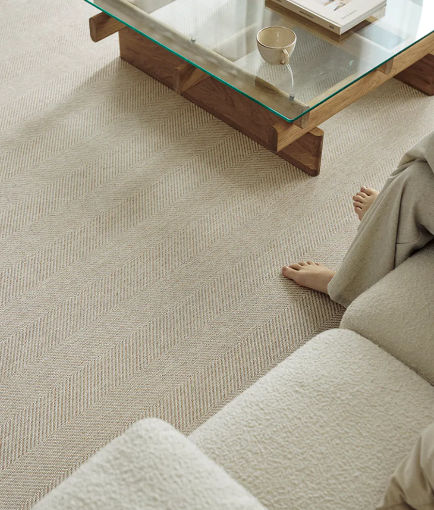 Harris Woven Rug (2 Sizes) - Beige - 12