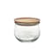 Weck Jar Tulip with Acacia Wood Lid and Rubber Seal (6 Sizes) - 5