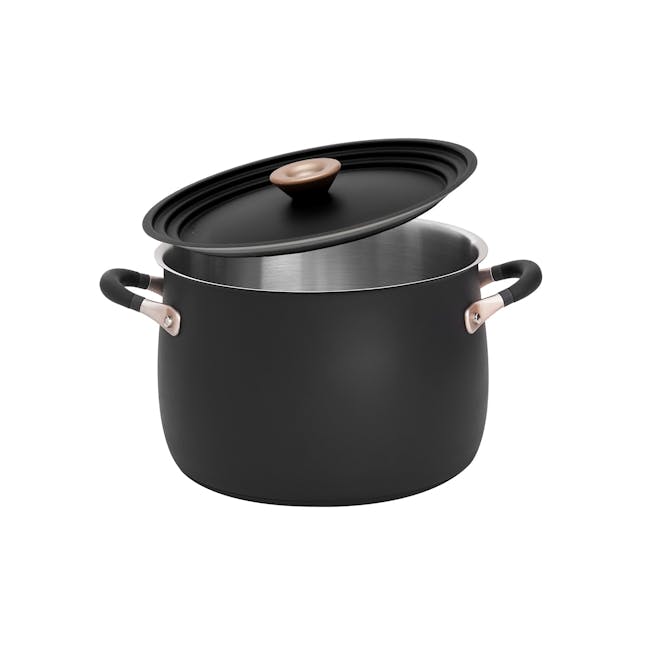 Meyer Accent Series Stainless Steel Stockpot with Lid - 24cm|7.6L - 0