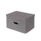 Leonard Fabric Storage Box - Slate - Small - 0