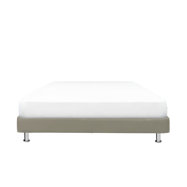 ESSENTIALS Queen Divan Bed - Taupe (Faux Leather) - 0