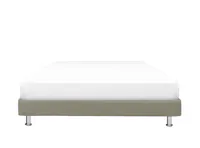ESSENTIALS Queen Divan Bed - Taupe (Faux Leather)