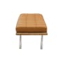 Benton 3 Seater Bench - Tan (Genuine Cowhide) - 2