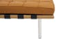 Benton 3 Seater Bench - Tan (Genuine Cowhide) - 4