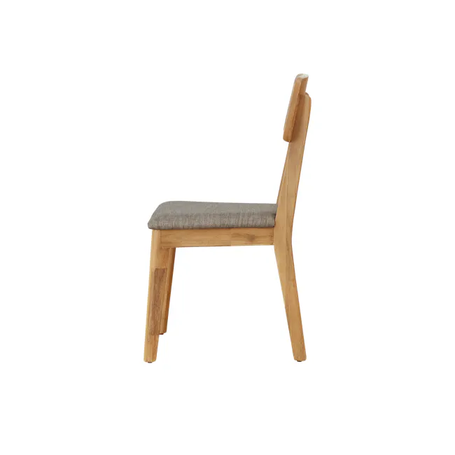 Hudson Dining Table 1.6m with 4 Hudson Dining Chairs - 13 - Wooden chair, minimalist design, natural wood finish, modern