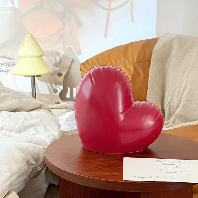 Balloon Heart Ceramic Tissue Box - 5