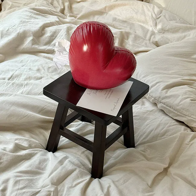 Balloon Heart Ceramic Tissue Box - 4