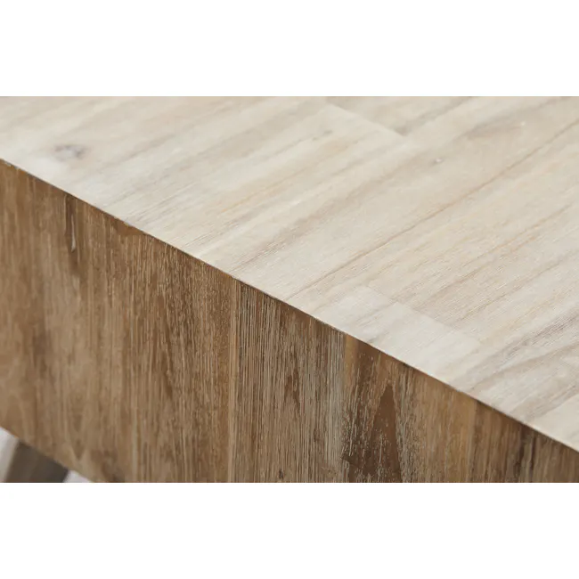 Leland Twin Drawer Coffee Table - 6 - Natural wood texture, rustic design, wooden surface, wood grain, wood paneling, wood