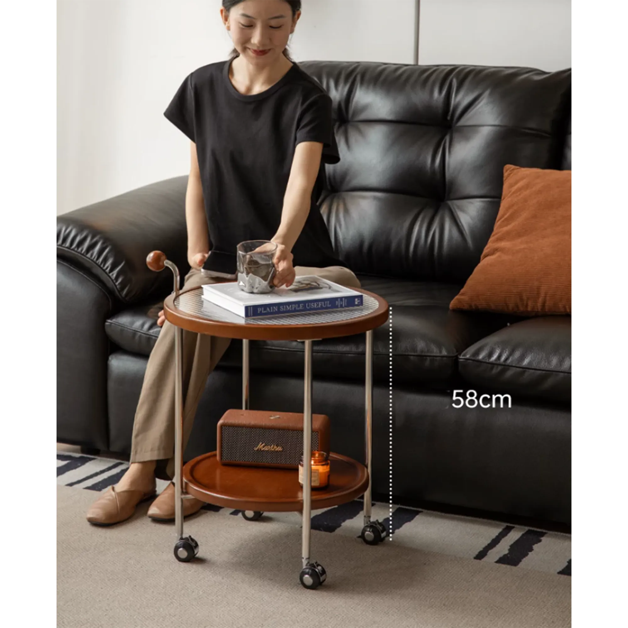 Conno Trolley Side Table - 14