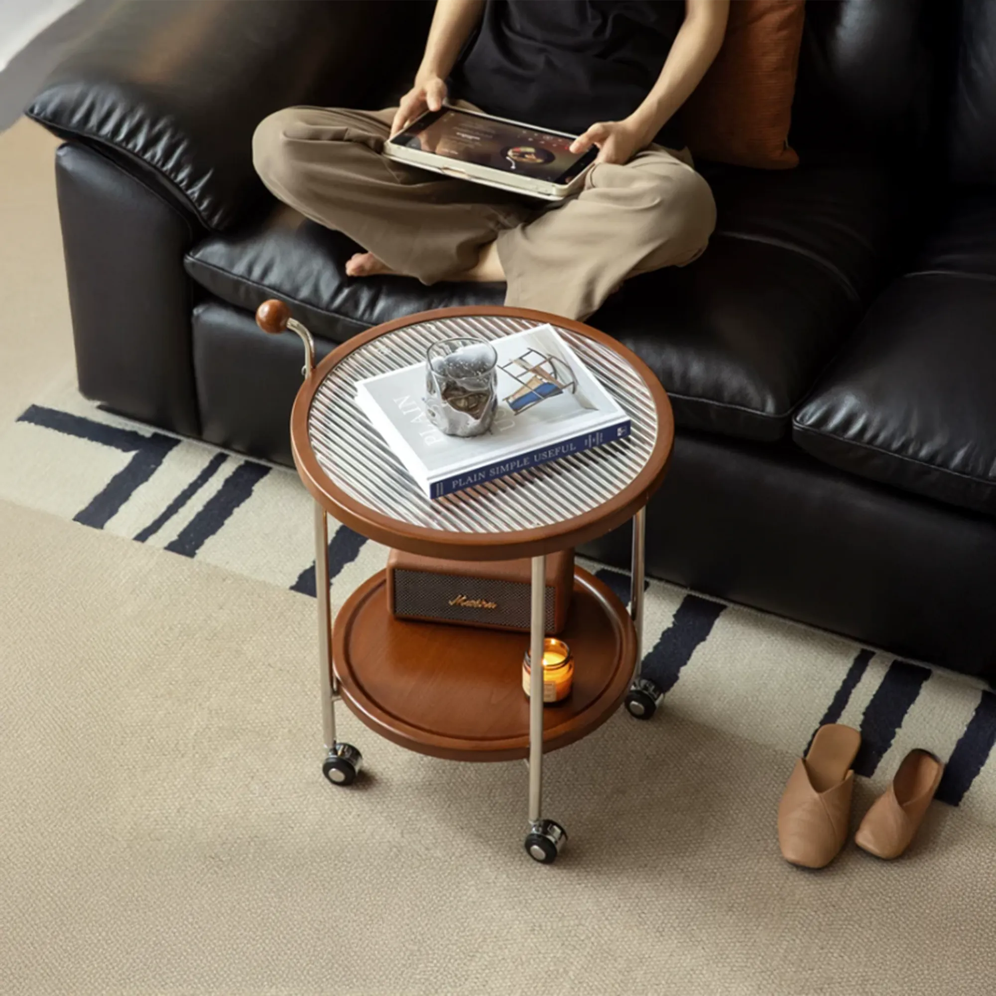 Conno Trolley Side Table - 11