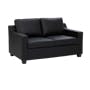 Baleno 2 Seater Sofa with Baleno Armchair - Espresso (Faux Leather) - 2
