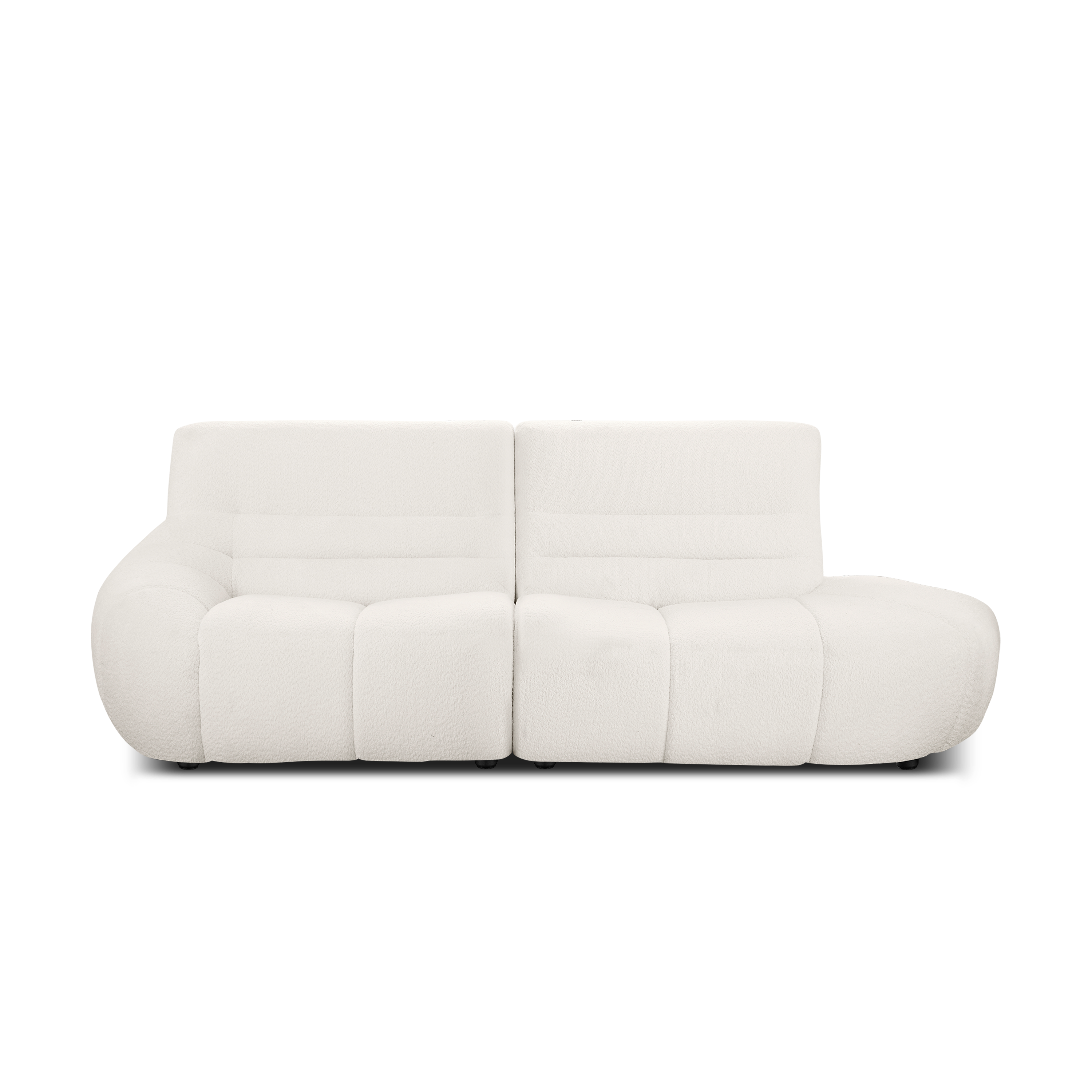 Tara 3 Seater Extended Sofa - Beige - Image 1