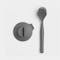Dish Brush with Silicon Cup Holder - Dark Grey - 4