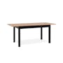 Jonah Extendable Dining Table 1.4m-1.8m - Black, Oak - 10