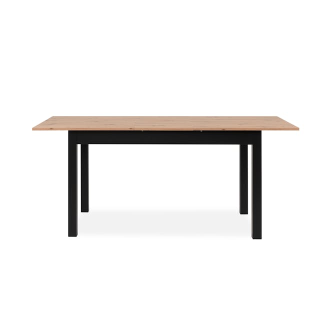 Jonah Extendable Dining Table 1.4m-1.8m - Black, Oak - 9