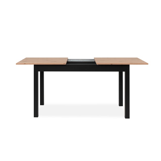 Jonah Extendable Dining Table 1.4m-1.8m - Black, Oak - 8