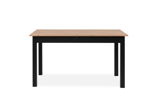 Jonah Extendable Dining Table 1.4m-1.8m - Black, Oak - 11
