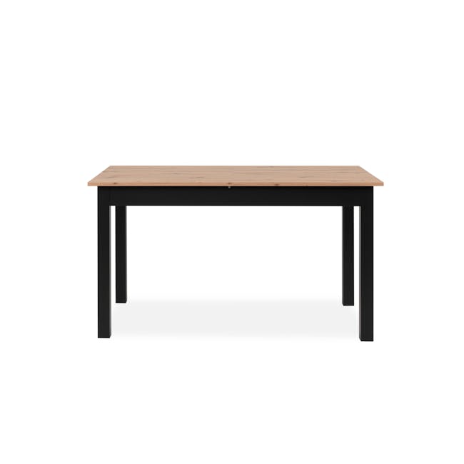 Jonah Extendable Dining Table 1.4m-1.8m - Black, Oak - 11