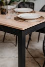 Jonah Extendable Dining Table 1.4m-1.8m - Black, Oak - 13