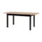 Jonah Extendable Dining Table 1.4m-1.8m - Black, Oak