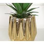 Faux Sisal in Gold Planter - 4