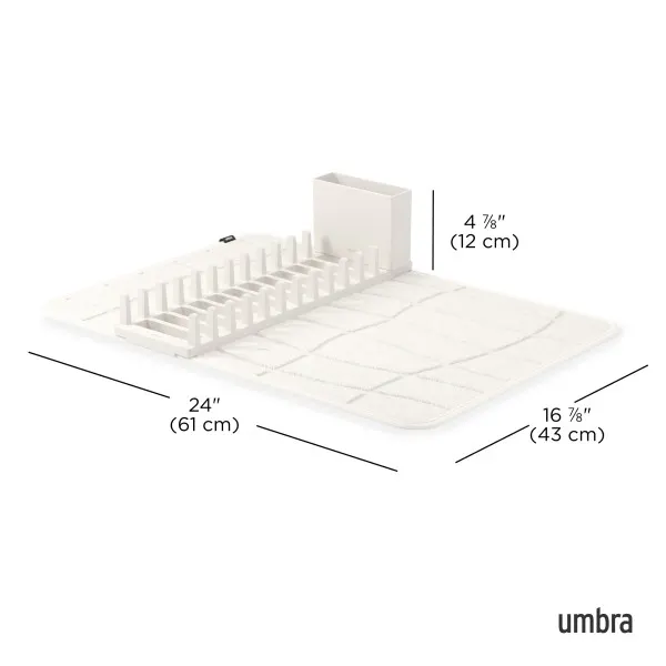 Dimensions and/or measurements for Udry Ultra Dish Rack & Drying Mat - Sand