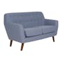 Emma 2 Seater Sofa with Emma Armchair - Dusk Blue - 2