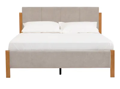 Mayer Queen Bed - Light Grey