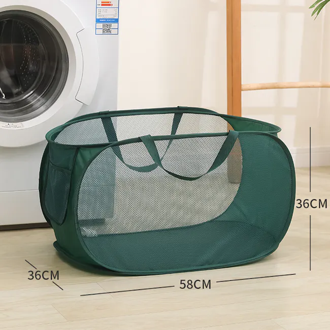 ESSENTIALS Laundry Mesh Carry Bag - Forest Green - 7