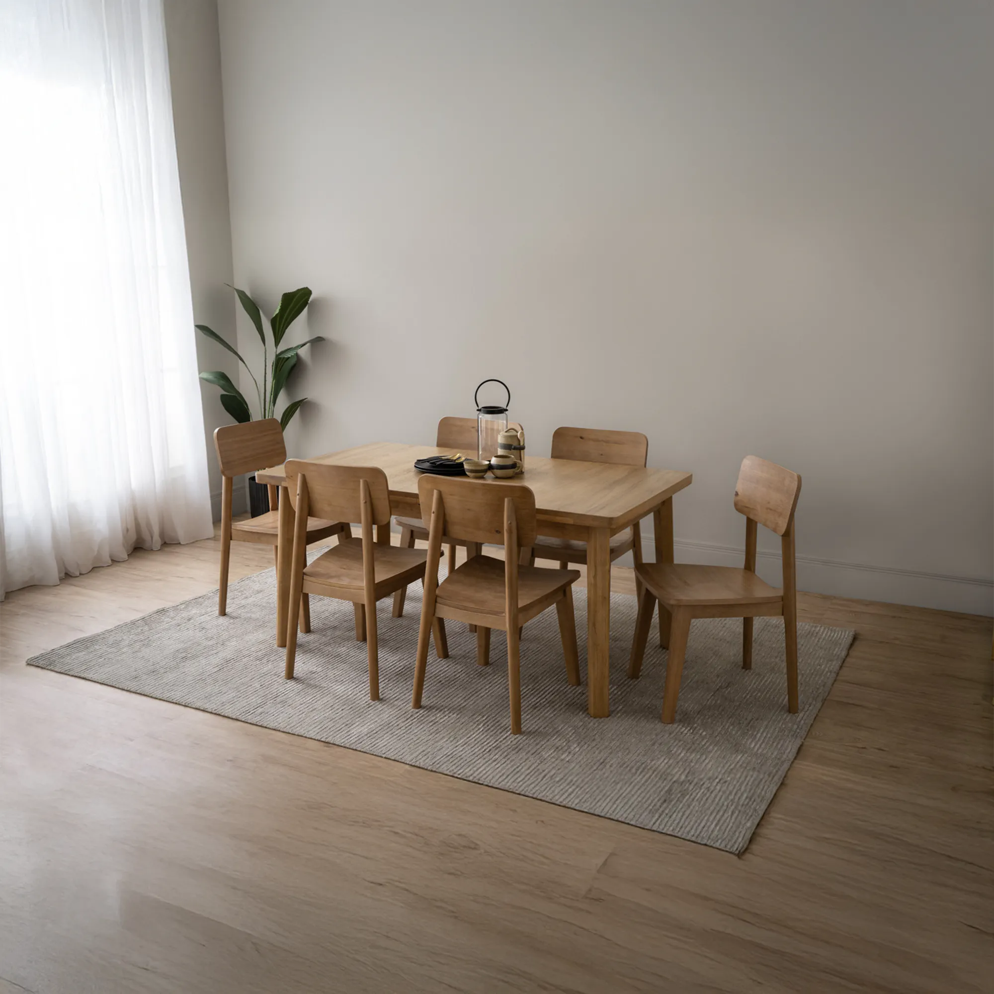 Toronto Extendable Dining Table 1.6m-2m with Toronto Bench 1.5m and 2 Toronto Cushioned Dining Chairs - 12