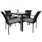 Palm Outdoor Dining Set - Grey Cushions