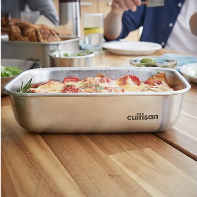 Cuitisan Flora Rectangle Container No. 5 - 2 - silverware tray, roasted chicken, casserole, fresh herbs, roasting pan