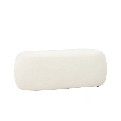 Lux Long Pouf - Cream