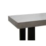 Titus Concrete Dining Table 1.6m with Titus Concrete Bench 1.4m and 2 Greta Chairs in Black - 17