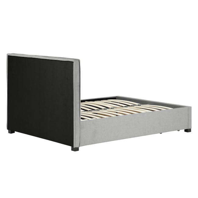 Raphael 1 Drawer Queen Bed - Tin Grey - 9