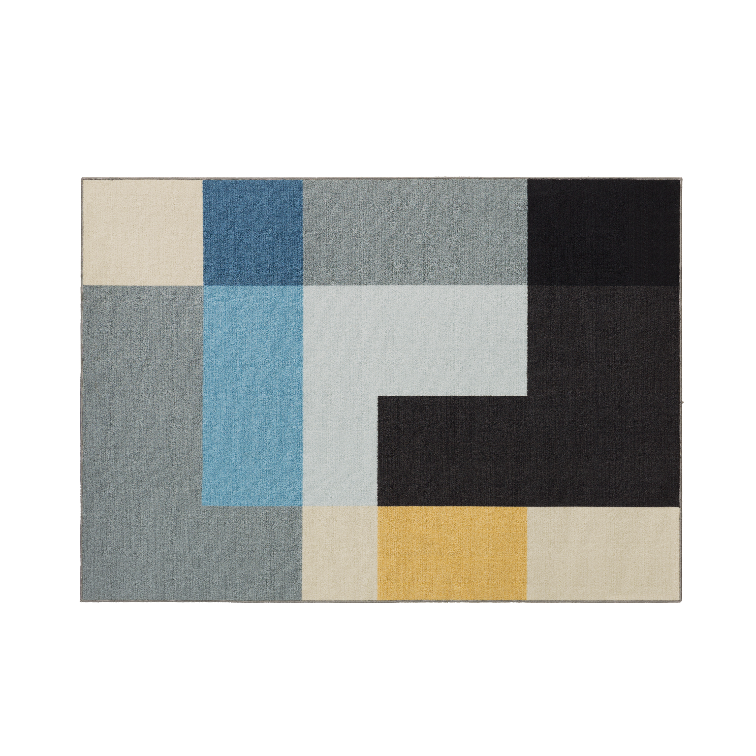 Alexander Low Pile Rug - Blocks (2 Sizes) - 1.7m x 1.2m