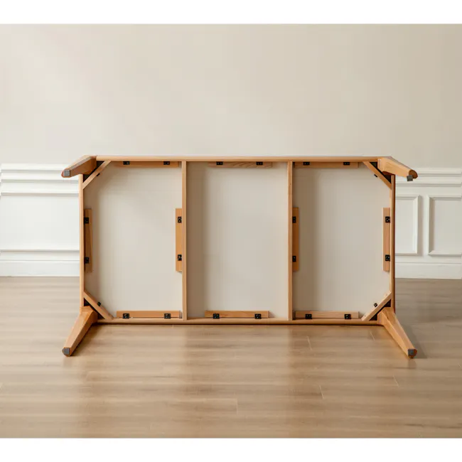 Adelyn Dining Table 1.6m (Sintered Stone) with 4 Niel Chairs in Oak - 27
