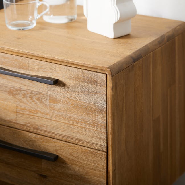 Todd Twin Drawer Bedside Table - 10