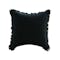 Scylla Fringe Cushion - Black - 0