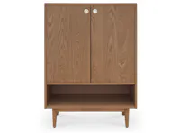 (As-Is) Kirika Shoe Cabinet - Walnut